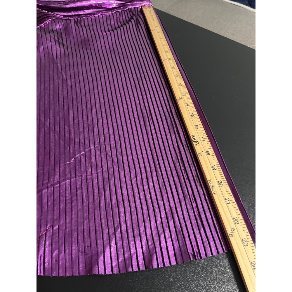 NWT Michael Costello x Revolve Gene Mini Dress Electric Purple Plissé Small - Picture 7 of 10